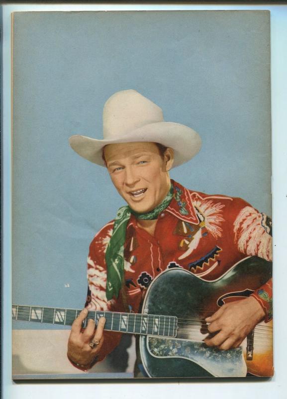 ROY ROGERS FOUR COLOR #144 1947-DELL-EARLY ROY ROGERS ISSUE-PHOTO COVERS-vf+