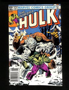 Incredible Hulk #272 Newsstand Variant 2nd Rocket Raccoon!