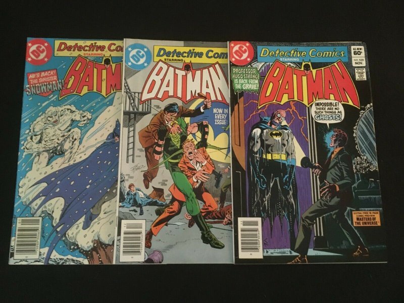 DETECTIVE COMICS #520, 521, 522