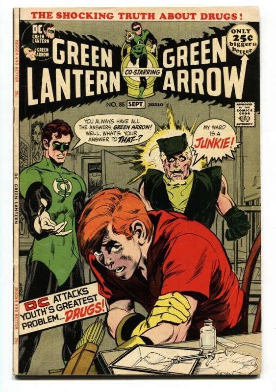 Green Lantern #85 Drug Issue-Junkie story-DC-FN/VF