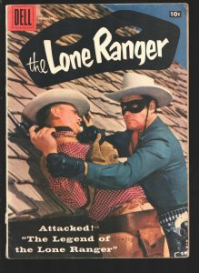 The Lone Ranger #113 1957-Dell-2nd Clayton Moore photo cover-based on TV seri... 