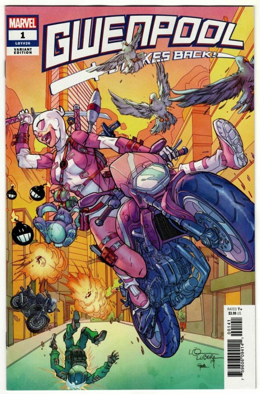 Gwenpool Strikes Back #1 Lubera Variant (Marvel, 2019) NM