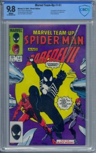 MARVEL TEAM-UP #141 CBCS 9.8 1ST SPIDER-MAN BLACK COSTUME WHITE PAGES NOT CGC