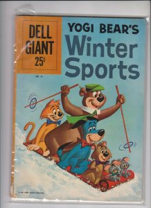 YOGI BEAR'S WINTER SPORT'S #41 1960 DELL GIANT / VG/+