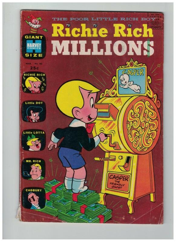 RICHIE RICH MILLIONS (1962-1982) 40 VG Mar. 1970