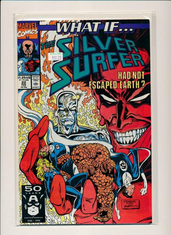 Marvel Lot of 5-WHAT IF-Silver Surfer, Wolverine, #22-26 1990/'91 VG/F(PF500) 