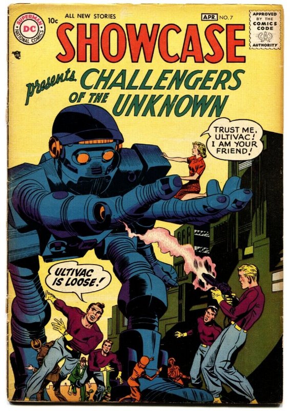 SHOWCASE  #7-1957-DC-2ND CHALLENGERS OF THE UNKNOWN-JACK KIRBY