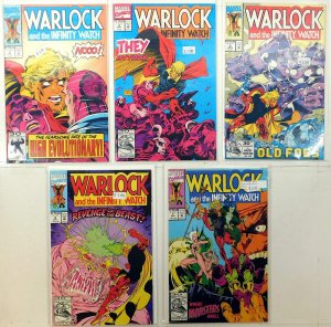 Warlock and Infinity Watch Lot 5 #3, 4, 5, 6, 7 1992 Marvel 1st Print Comics
