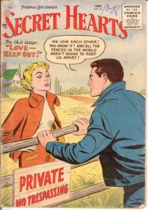 SECRET HEARTS 31 GOOD Jan. 1956 COMICS BOOK