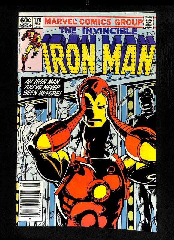 Iron Man #170 Newsstand Variant 1st Jim Rhodes as Iron Man!