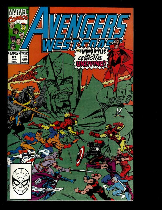 Lot of 13 Avengers West Coast Comics #50 51 52 53 56 57 58 60 61 62 63 66 67 JF4