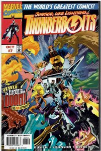 Thunderbolts #7 (1997 v1) Kurt Busiek Mark Bagley Elements of Doom NM