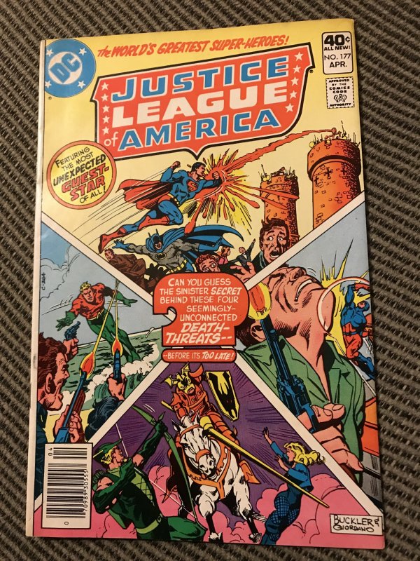 Justice League of America #177 : DC 4/80 VF-; Atom, Batman, Flash, Aquaman
