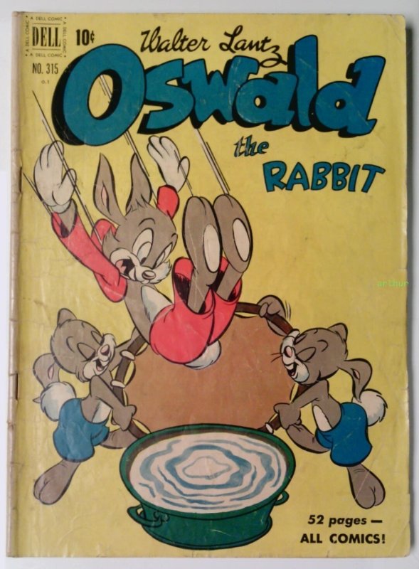 Four Color #315-Walter Lantz Oswald the Rabbit (Feb 1951, Dell) FR/GD