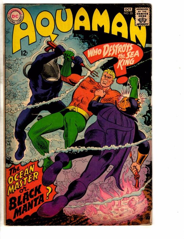 Aquaman # 35 FN DC Comic Book 1st Black Manta Appearance HOT Key Justice Lea RP1