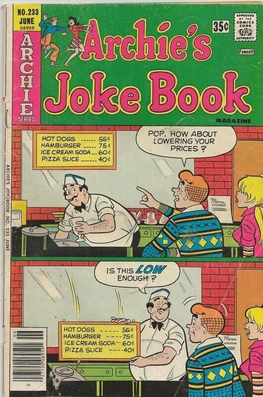 Archie's Joke Book #233 ORIGINAL Vintage 1977 Archie Comics