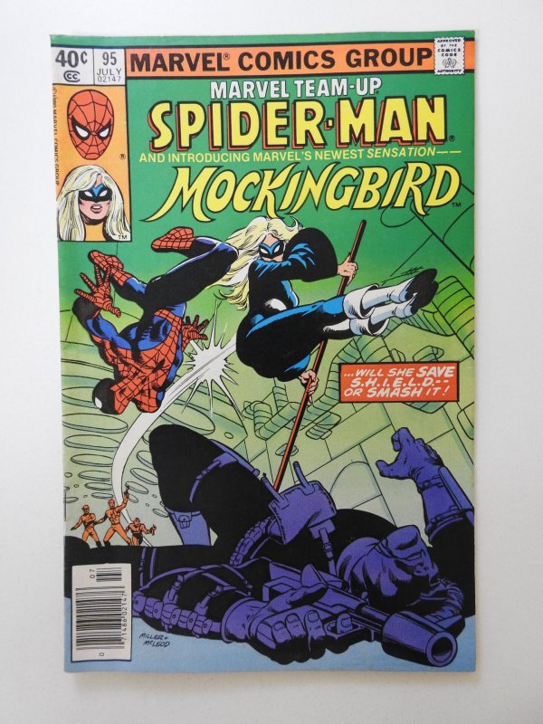 Marvel Team-Up #95 Direct Edition (1980) 1st Mockingbird! Sharp VF- Condition!
