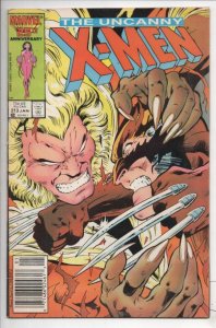X-MEN #213, VF, Wolverine vs Sabretooth, Claremont, Uncanny, 1963 1987 Marvel