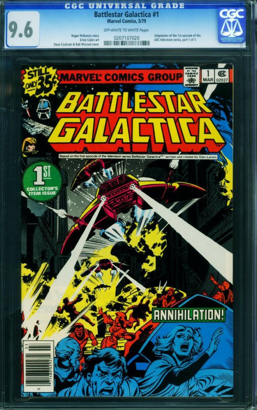 BATTLESTAR GALLACTICA #1 1979 CGC 9.6 -HIGH GRADE MARVEL 0207107020