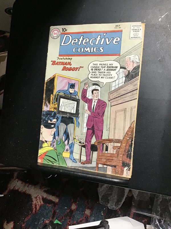 Detective Comics #281 (1960) Batman on the stand! 1st bat-robot! VG+ Wow!