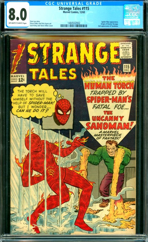 Strange Tales #115 Spider-Man appearance. Origin of Doctor Strange. 2nd appea...