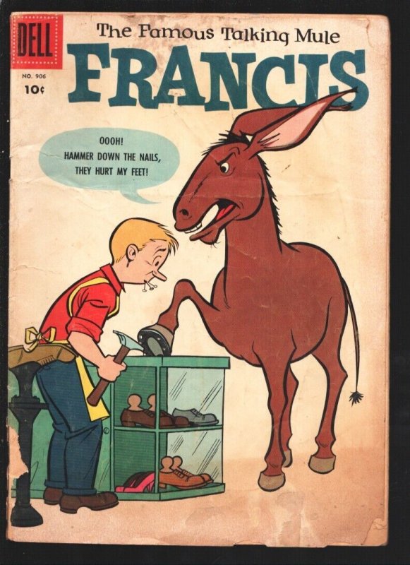 Francis-Four Color Comics #906 1958-The Famous Talking Mule-G