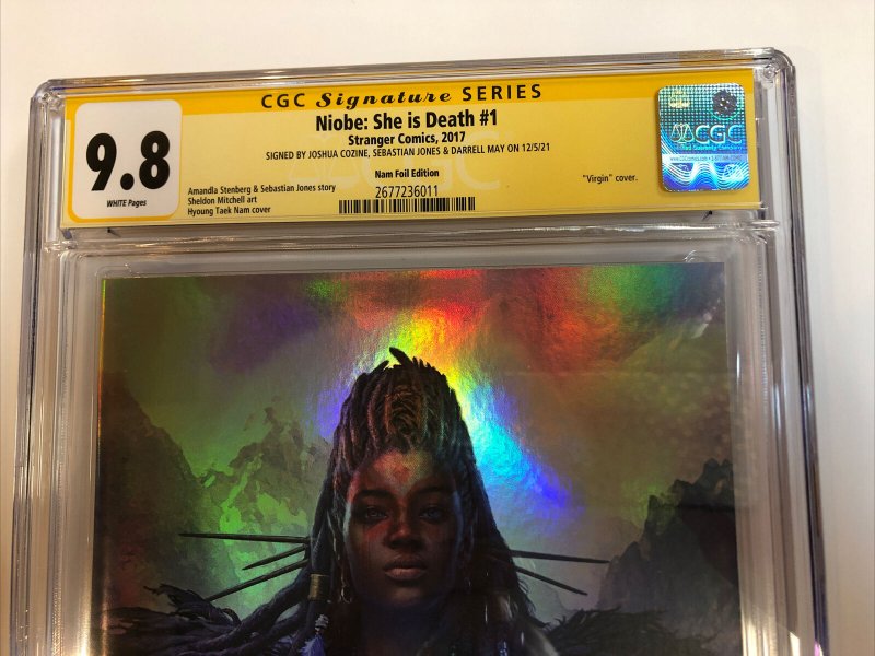Niobe: She Is Death (2017) # 1 (CGC 9.8)  Signed Cozine Jones May | Census = 5