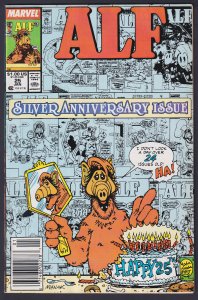 Alf 25 (1990) VF 8.0 Copper Age Marvel Comics Newstand