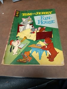 Tom & Jerry Funhouse #215 gold key 1963 silver age droopy spike and tyke Cover!