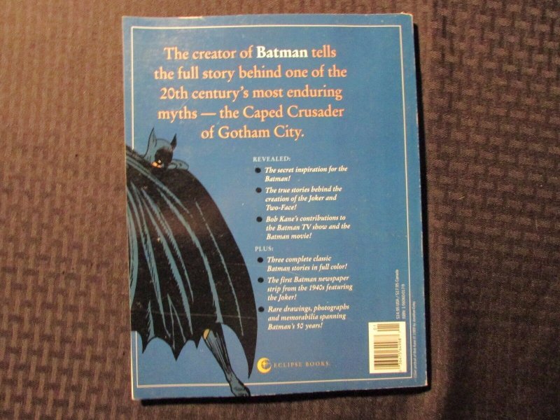 1989 BATMAN & ME by Bob Kane SC FN- 5.5 1st Eclipse
