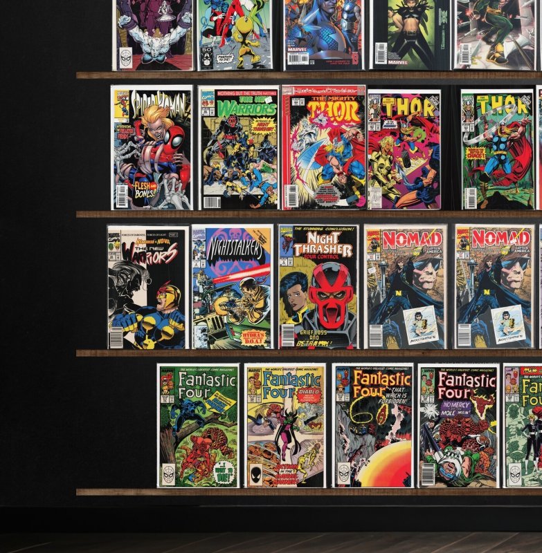 Huge Lot 130+ Comics with Fantastic Four, The Mighty Thor & More!