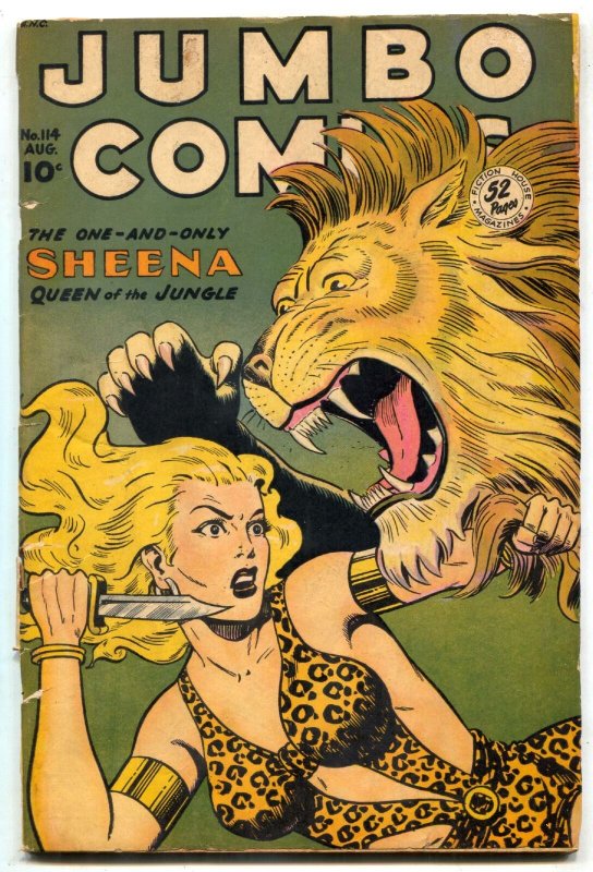 Jumbo Comics #114 1948- Matt Baker-SHEENA- no back cover