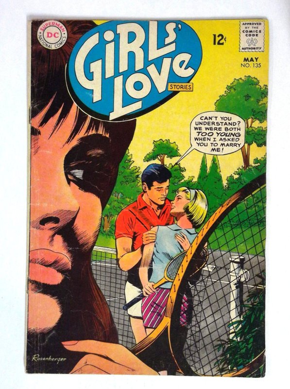 Girls' Love Stories #135 Harry Rosenberger DC (1968) VG
