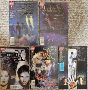 Lot of 5 X-Files Comics (Tops, 1995 Series)