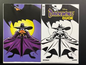 DARKWING DUCK #1 1:10 HAESER VIRGIN + 1:7 B&W BATMAN 402 Miller HOMAGE PROSHIPS 