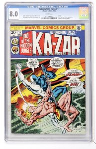 Astonishing Tales #17 (1973) CGC 8.0 VF