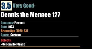 Dennis the Menace 127 (1973) VG- 3.5 Bronze Age Fawcett comic