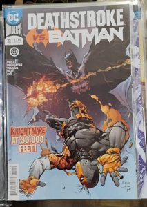 DEATHSTROKE # 31  2018  DC  comics DEATHSTROKE VS BATMAN PT 2  ROCHA COVER