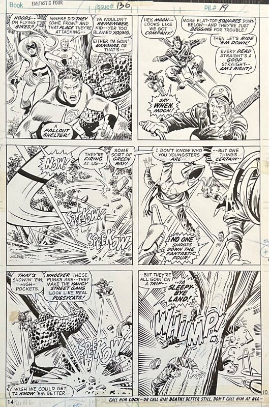 Fantastic Four 136 Original Art Page by John Buscema & Joe Sinnott, 1973