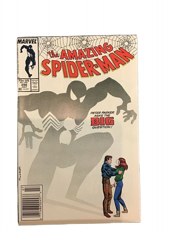 AMAZING SPIDER-MAN 290 VF PETER PROPOSES 1987