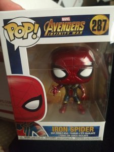 The Iron Spider-man Funko Pop #287 New in box