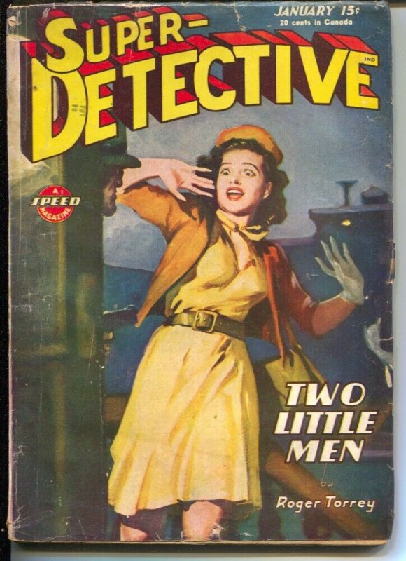 Super-Detective 1/1946-Good Girl Art cover-hardboiled pulp fiction-Roger Torr...