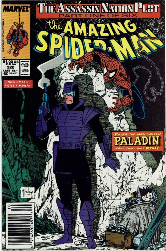 Amazing Spider-Man #320 (1963 v1) Todd McFarlane Silver Sable Newsstand NM-
