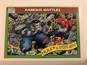 HULK VS. SPIDER-MAN #114 : 1990 Marvel Universe Series 1 card, NM/M, Battles