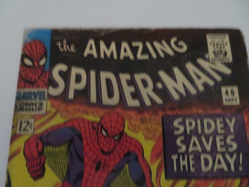 The Amazing Spider-Man #40 (1966)Green Goblin Comic Book GD+ 2.5