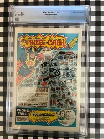 Silver Surfer #1 - 1st Solo Series 1 shot - CGC 9.2