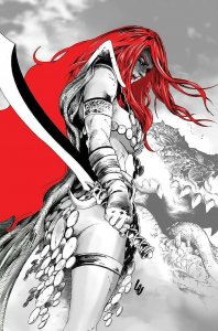 RED SONJA BLACK WHITE RED #3 CVR L FOC LAU VIRGIN