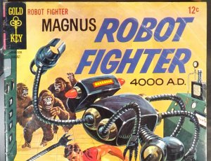 MAGNUS ROBOT FIGHTER #11 VG 1965 Gold Key Comics Wraparound Painted Cover