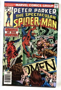 SPECTACULAR SPIDER-MAN #2 comic book 1976 MARVEL