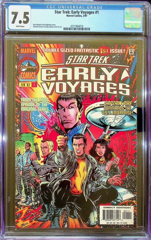 Star Trek: Early Voyages #1  (1997) - CGC 7.5 - Cert#4371904019